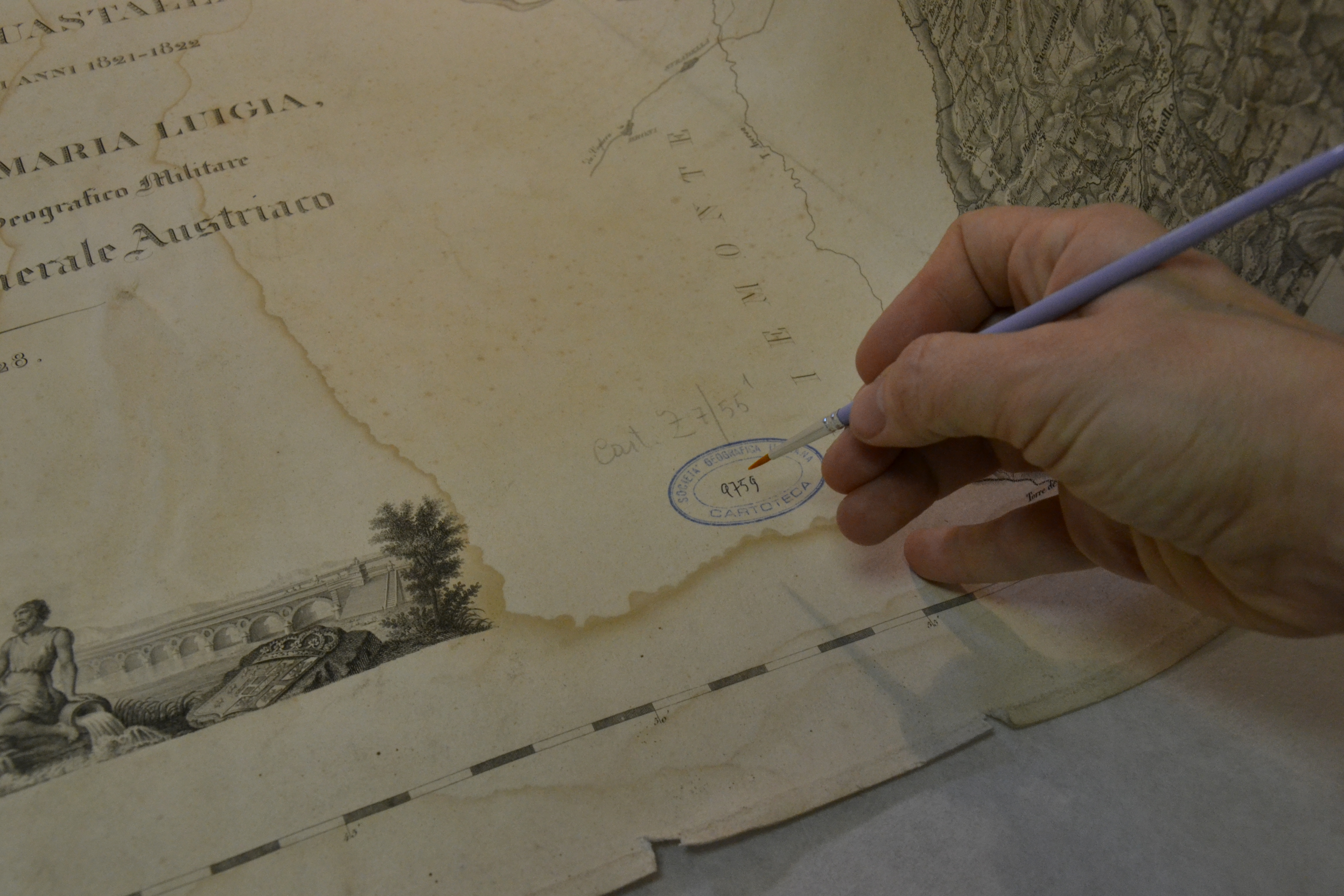 Il restauro della Carta topografica dei Ducati di Parma, Piacenza e Guastalla