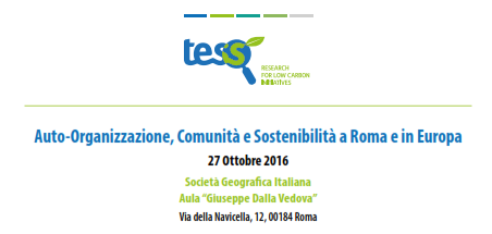 Auto-Organizzazione, Comunità e Sostenibilità a Roma e in Europa