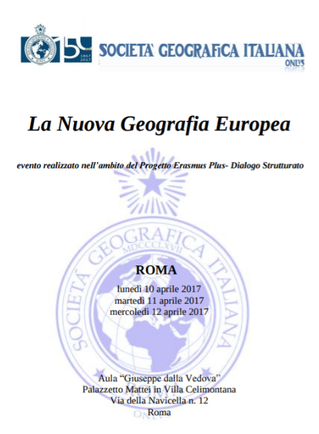 La Nuova Geografia Europea evento realizzato nell’ambito del Progetto Erasmus Plus- Dialogo Strutturato