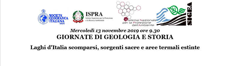 13 Novembre 2019 – GIORNATE DI GEOLOGIA E STORIA