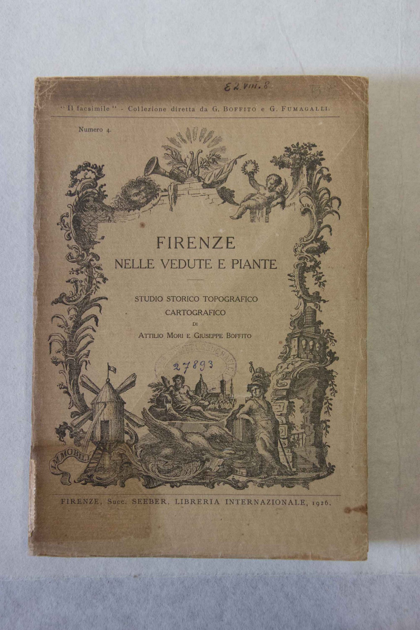 Il restauro del volume Firenze nelle Vedute e Piante, Firenze 1926