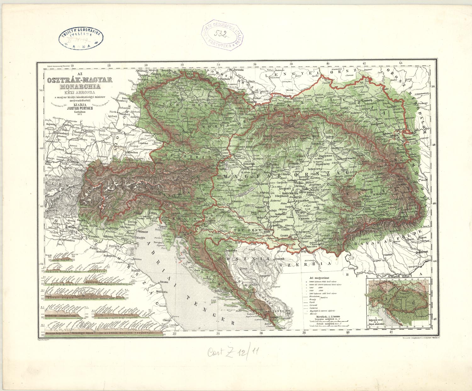 Venerdì Cartografico – Az Osztràk-Magyar Monarchia, Gotha 1872