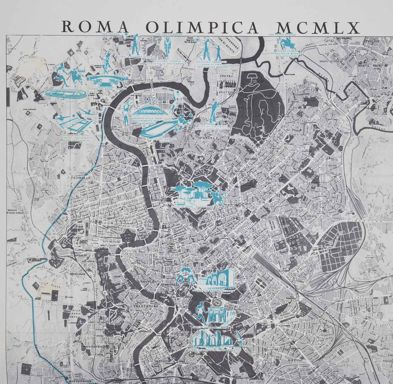 Venerdì Cartografico – Amato Pietro Frutaz, Roma Olimpica – MCMLX, 1962