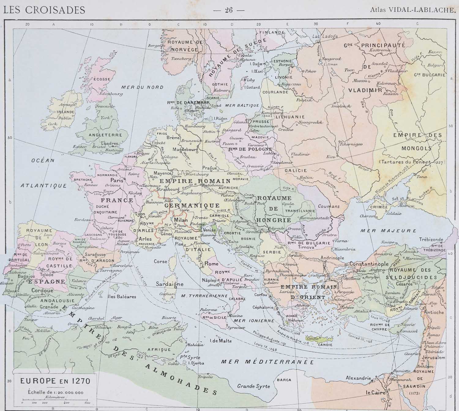 Venerdì Cartografico – P. Vidal de la Blache, Atlas General, Paris, 1894