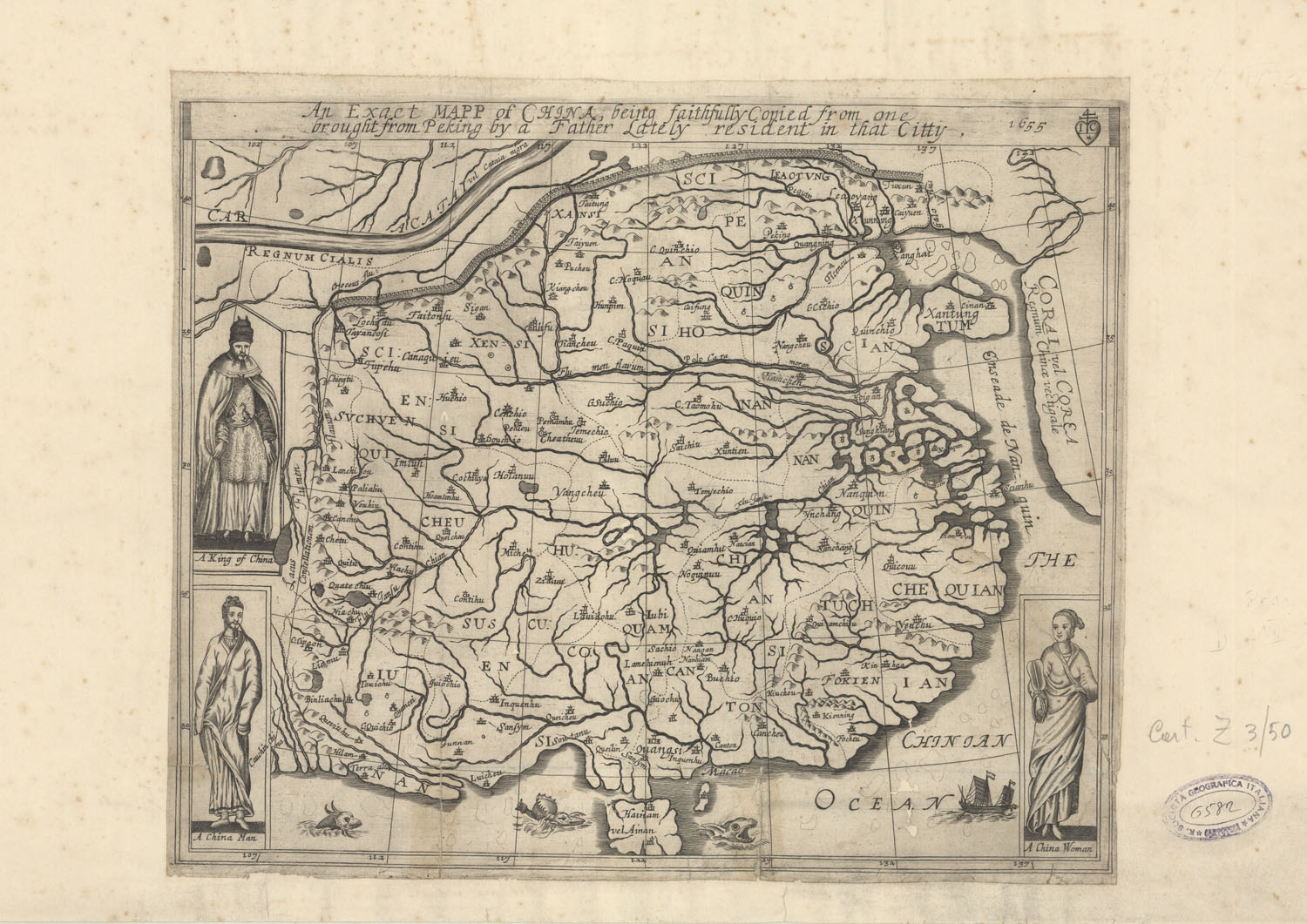 Venerdì Cartografico – An exact mapp of China, being faithfully copied from one brought from Peking by a father lately resident in that citty, 165