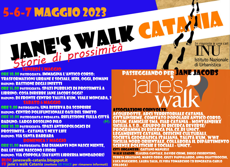 Il 5 maggio a Catania una delle Jane’s Walk