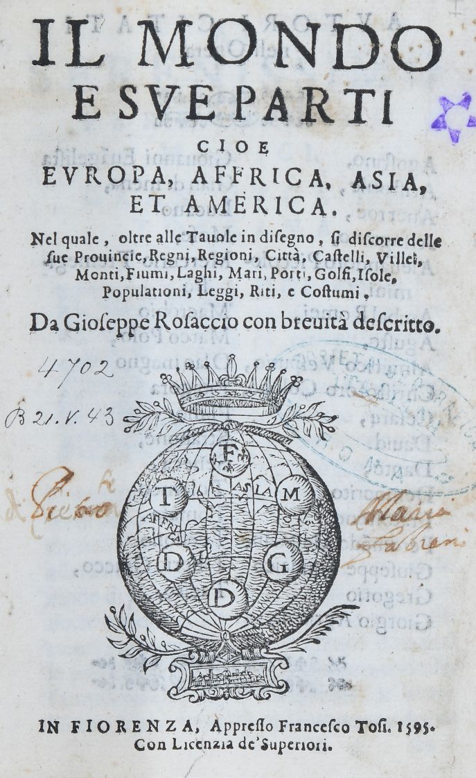 G. Rosaccio, Il mondo e sue parti, Firenze, 1595