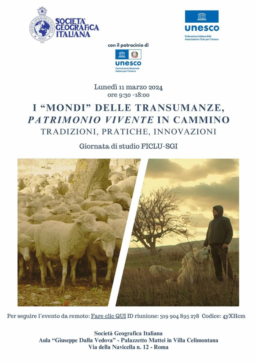 Rivedi l’evento – I “mondi” delle transumanze, patrimonio vivente in cammino – Roma 11 marzo 2024
